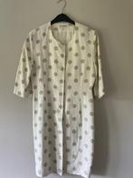 Beige creme witte jurk met stippen print maat 36, Verzenden, Wit, Cocktailjurk, Zo goed als nieuw