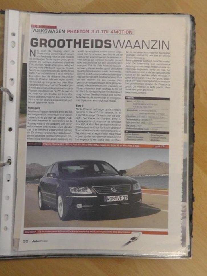 Volkswagen Phaeton ? eerst 14x autotest lezen, Boeken, Auto's | Folders en Tijdschriften, Gelezen, Ophalen