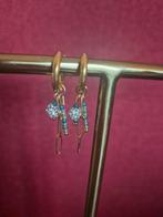 Kerstoorbellen dames - Gouden hangers met strass, Sieraden, Tassen en Uiterlijk, Piercings, Oor- of Traguspiercing, Nieuw, Ophalen of Verzenden