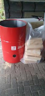 Schone 200ltr vuurton incl hout, Ophalen, Nieuw, Vuurton