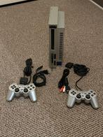 Playstation 2 Zilver - Werkt Goed! 2x controller en mem card, Gebruikt, Met 2 controllers, Ophalen of Verzenden, X