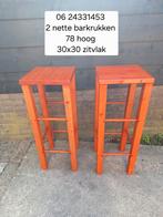 Laatste 2 nette barkrukken, 2 krukken, Ophalen, Gebruikt, 60 tot 90 cm