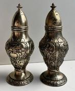 Verzilverde zout- en peperstrooiers, Ophalen of Verzenden, Zilver