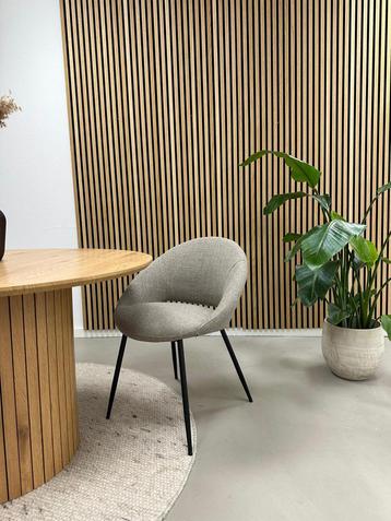 6x Kick eetkamerstoel Job grijs/beige beschikbaar voor biedingen