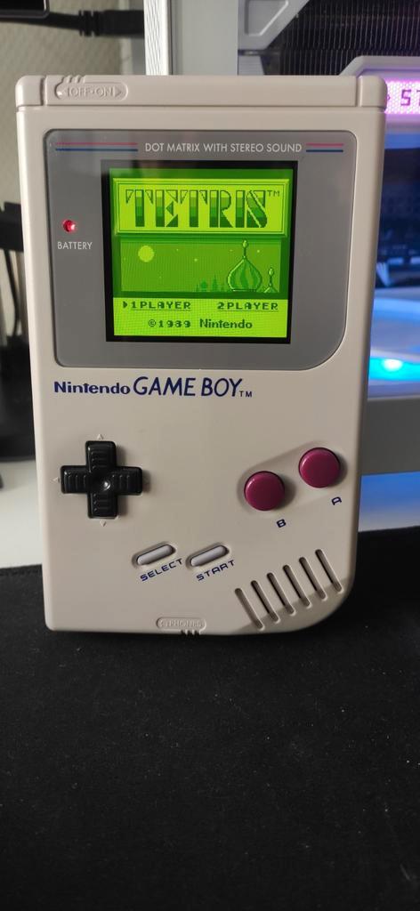 Nintendo Game Boy DMG-01 met IPS LCD V5 en USB-C accu, Spelcomputers en Games, Spelcomputers | Nintendo Game Boy, Nieuw, Game Boy Classic