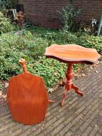 2 antieke wijntafeltjes of bloementafeltjes, opknapper., Antiek en Kunst, Ophalen of Verzenden