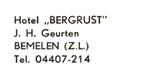 976183	Bemelen	Limburg	Hotel Berglust	Nette oude kaart Onbes, Ophalen of Verzenden, Ongelopen, Limburg