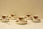 Royal Albert 5 porseleinen kopjes 5 porseleinen schoteltjes, Huis en Inrichting, Keuken | Servies, Gebruikt, Ophalen of Verzenden