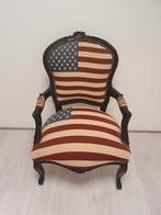 Fauteuil / stoel met Amerikaanse vlag, Ophalen, Zo goed als nieuw