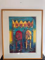 Marianne Aalman Zeefdruk 'Kade and Castle', Antiek en Kunst, Kunst | Litho's en Zeefdrukken, Ophalen