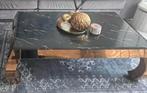 Salon tafel en eettafel marmer , goud, Ophalen, Overige materialen, Gebruikt, 150 tot 200 cm