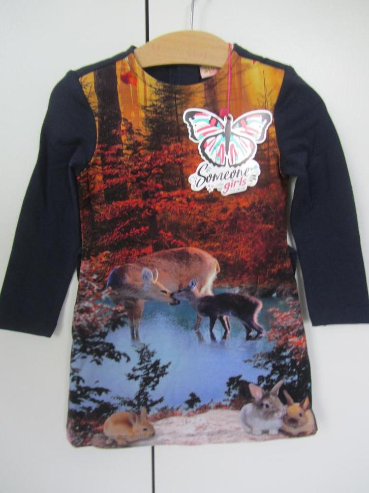 Nieuw jurkje met hertjes Someone maat 92, Kinderen en Baby's, Kinderkleding | Maat 92, Nieuw, Meisje, Jurk of Rok, Ophalen of Verzenden