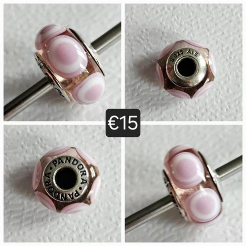 Pandora murano, Sieraden, Tassen en Uiterlijk, Bedels, Zo goed als nieuw, Pandora, Zilver, 1 bedel, Ophalen of Verzenden