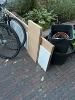 Gratis Houten Planken en Latten - Eikenfineer, MDF, Wit, Doe-het-zelf en Verbouw, Hout en Planken, Ophalen, Gebruikt, Minder dan 25 mm
