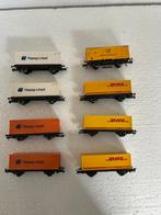 8X Roco containerwagons, Hobby en Vrije tijd, Modeltreinen | H0, Gelijkstroom, Rails, Ophalen of Verzenden, Zo goed als nieuw