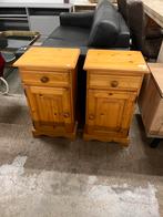 Twee grenen nachtkastjes, Ophalen, Minder dan 50 cm, ., 75 tot 100 cm