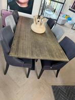 6 Eetstoelen Eichholtz, Ophalen, Gebruikt, Stof, Vijf, Zes of meer stoelen