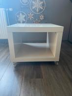 Witte IKEA Tafel - Salontafel, Bijzettafel, Nachtkastje, Kunststof, Gebruikt, Vierkant, Minder dan 50 cm