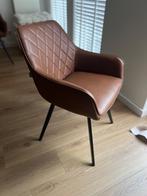 Kick eetkamerstoel Karl- Vegan Leer Cognac, Huis en Inrichting, Stoelen, Ophalen, Leer, Zo goed als nieuw, Industrieel