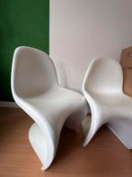 Witte kunststof stoelen - Vitra panton replica, Ophalen, Kunststof, Gebruikt, Twee