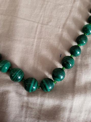 Groene Malachiet Ketting beschikbaar voor biedingen