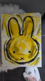 Geel Nijntje Schilderij - Handgeschilderd, Ophalen of Verzenden