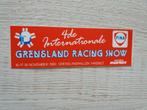 sticker 4de Internationale GRENSLAND RACING SHOW 1990, Ophalen of Verzenden, Zo goed als nieuw
