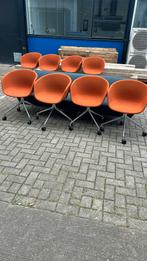 Fauteuils kuip op 4 poot op wielen 8 stuks draaibaar, Ophalen, Zo goed als nieuw, Minder dan 75 cm, 50 tot 75 cm