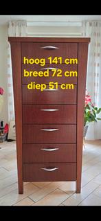 Kersenhouten Ladekast - 7 Lades, Ophalen, Gebruikt, 50 tot 100 cm, 50 tot 75 cm