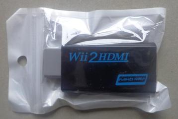 Wii 2 HDMI adapter voor de Nintendo Wii Zwart NIEUW beschikbaar voor biedingen
