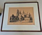Oude prent St. Servaaskerk Maastricht incl lijst, Ophalen