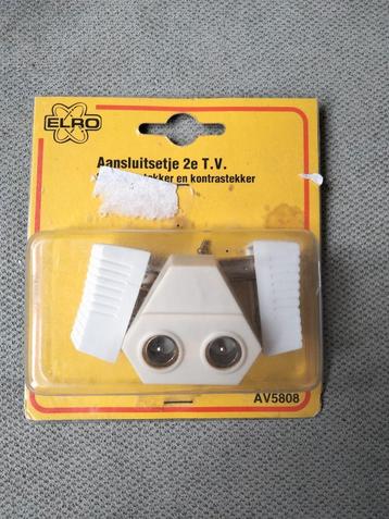 ELRO Aansluitset 2e T.V. - Coax Splitter beschikbaar voor biedingen