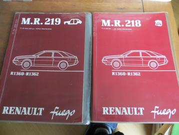 Origineel Nederlands dealer werkplaatsboek Renault Fuego '80 beschikbaar voor biedingen