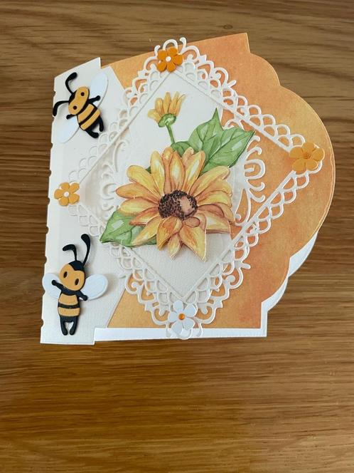 Kaartje bijtjes (4), Hobby en Vrije tijd, Kaarten | Zelfgemaakt, Nieuw, Overige thema's, Ophalen of Verzenden