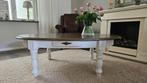 Landelijke eiken salontafel – wit gespoten met donker blad, Ophalen, Gebruikt, 100 tot 150 cm, Eikenhout