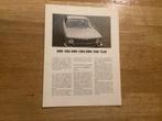 BMW 1800/2000/2000 Tilux Brochure, Ophalen of Verzenden, Gelezen, BMW