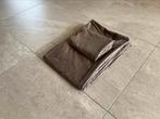 Velours dekbed beige/taupe 1 persoons 140x200, Ophalen of Verzenden, Eenpersoons, Beige, Deken of Dekbed