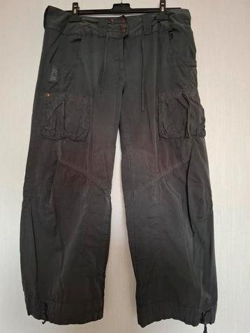 Didi broek met extra zakken en strikdetails. Grijszwart. Maa beschikbaar voor biedingen