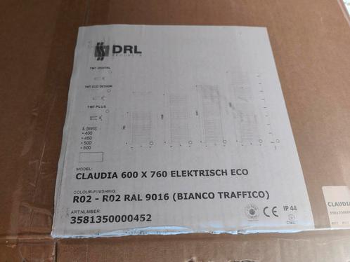 Elektrische badkamer Radiator DRL CLAUDIA 600x760 WIT, Doe-het-zelf en Verbouw, Verwarming en Radiatoren, Nieuw, Radiator, 800 watt of meer