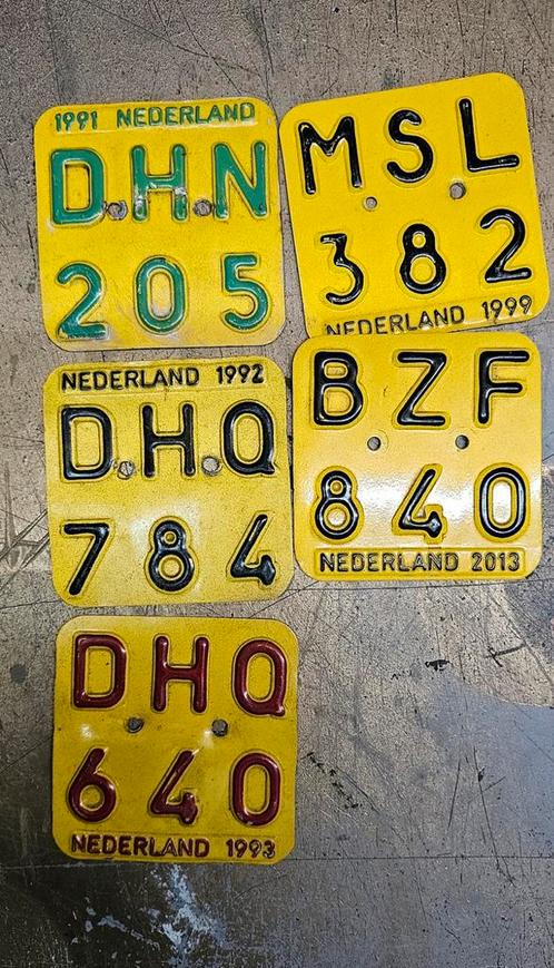 Bromfiets verzekeringsplaatjes, Fietsen en Brommers, Brommers | Toebehoren, Zo goed als nieuw, Ophalen of Verzenden