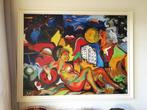 schilderij abstract, Antiek en Kunst, Kunst | Schilderijen | Abstract, Ophalen