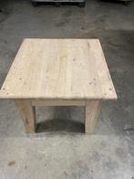 Houten hoektafel (gestraald), Huis en Inrichting, Gebruikt, 55 tot 75 cm, Rechthoekig, Hout