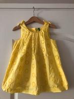 Benetton zacht geel broderie jurkje (voor 2jr) mt 92, Zo goed als nieuw, Jurk of Rok, Benetton, Verzenden