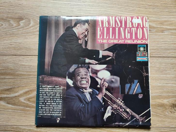 Louis Armstrong & Duke Ellington - The Great Reunion, 2x Lp', Cd's en Dvd's, Vinyl | Jazz en Blues, Zo goed als nieuw, Jazz, 1960 tot 1980