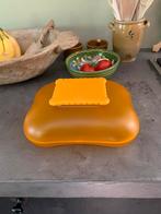 Alessi oranje koektrommel en groene suikerpot, Ophalen of Verzenden, Gebruikt