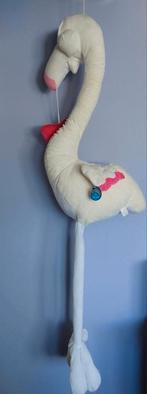 Geboorte ooievaar knuffel H130 kraamcadeau Flamingo Nieuw, Nieuw, Ophalen of Verzenden, Kraamcadeau