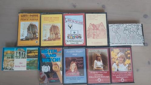 Cassettebandjes 10 stuks geestelijke muziek, Cd's en Dvd's, Cassettebandjes, Gebruikt, Origineel, Religie en Gospel, 2 t/m 25 bandjes