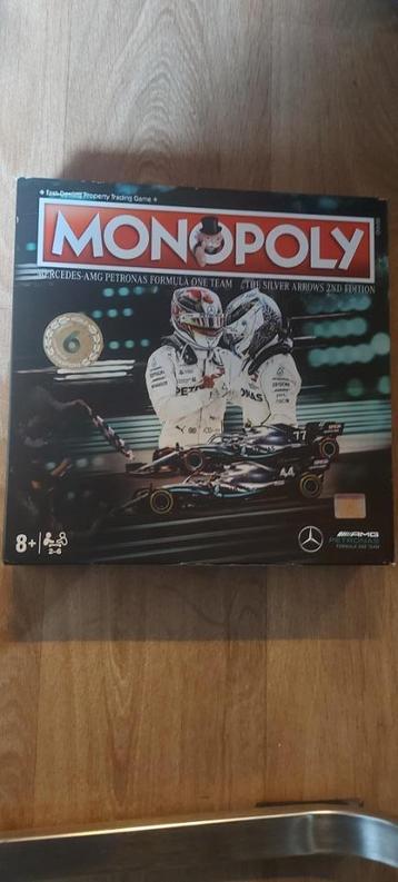 bordspel Monopoly Silver Arrows 2nd Mercedes Petrons Formule beschikbaar voor biedingen