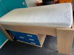Jongens Bed halfhoog, Huis en Inrichting, Slaapkamer | Bedden, Ophalen, Gebruikt, Eenpersoons, Bruin