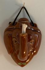 Olifant Wandlamp - Keramiek, Overige materialen, Gebruikt, Bruin, Ophalen of Verzenden